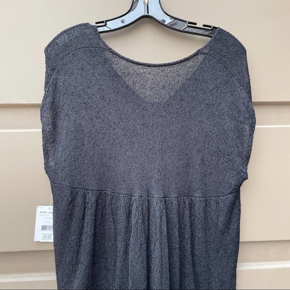 Free People Take it Easy Top Black Size Small - Picture 4 of 6